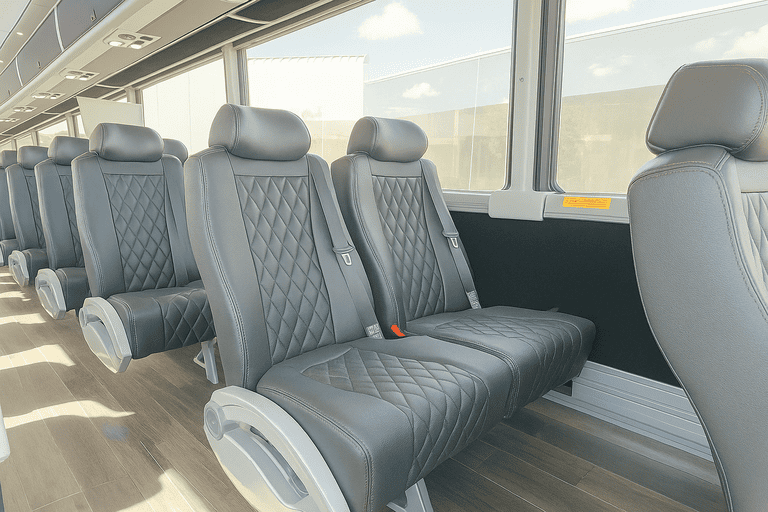 interior of Charter Bus Rental Palm Bay charter bus